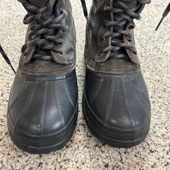 Sorel Mens Winter Boots Size 7 Duck Gray Lace Up Waterproof Insulated Cheyanne - Picture 9 of 9